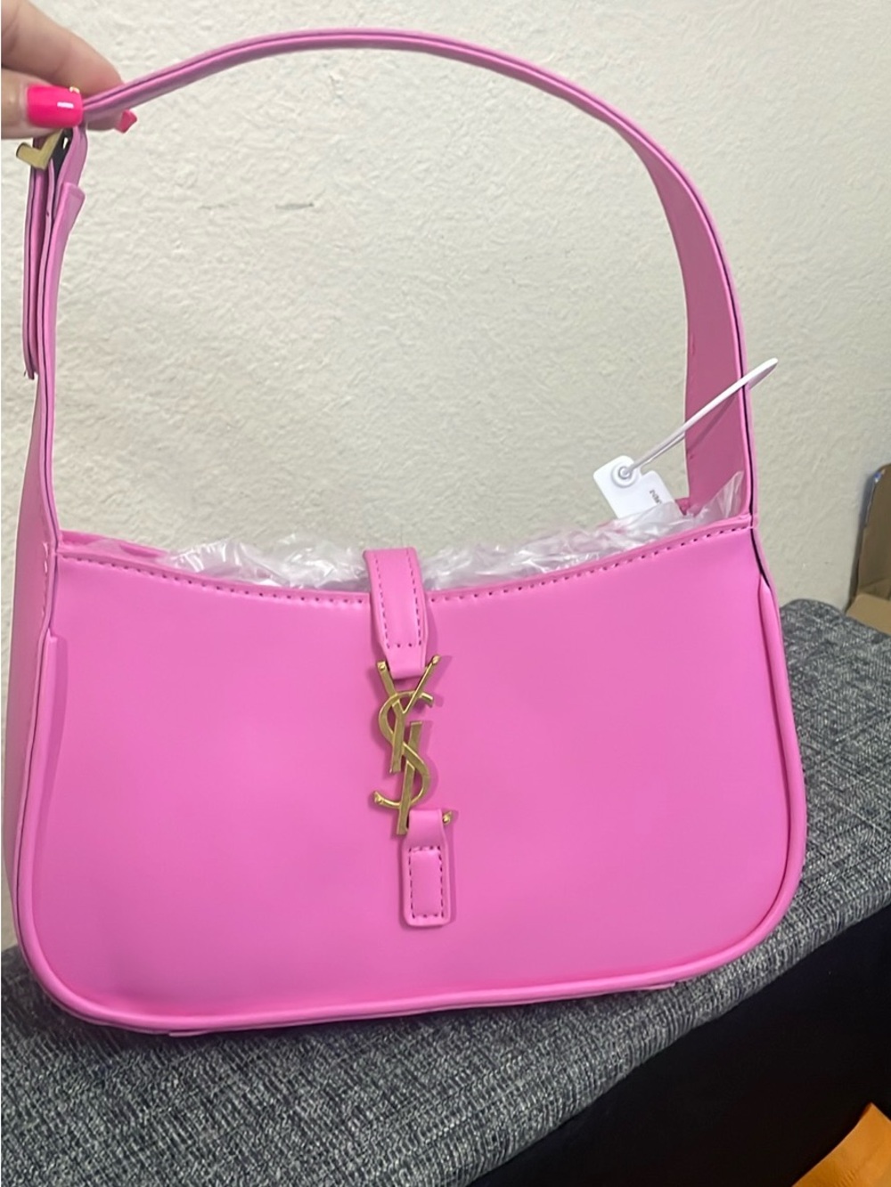 Supreme SS20 Dark Red Mesh Shoulder Bag OR Pink YSL BAG
